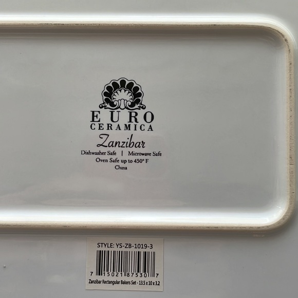 NWT Euro Ceramica deep baking dish - Picture 3 of 7
